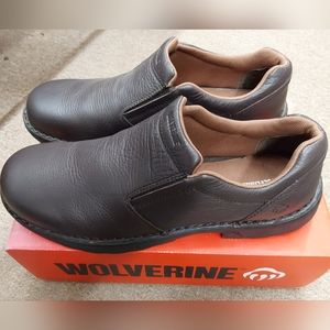 NEW IN BOX MEN'S SIZE 14M WOLVERINE BRENNER SLIP ON SHOE W10190UK 13, EU 47